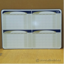36 x 24 Magnetic 4 Month Calendar Whiteboard